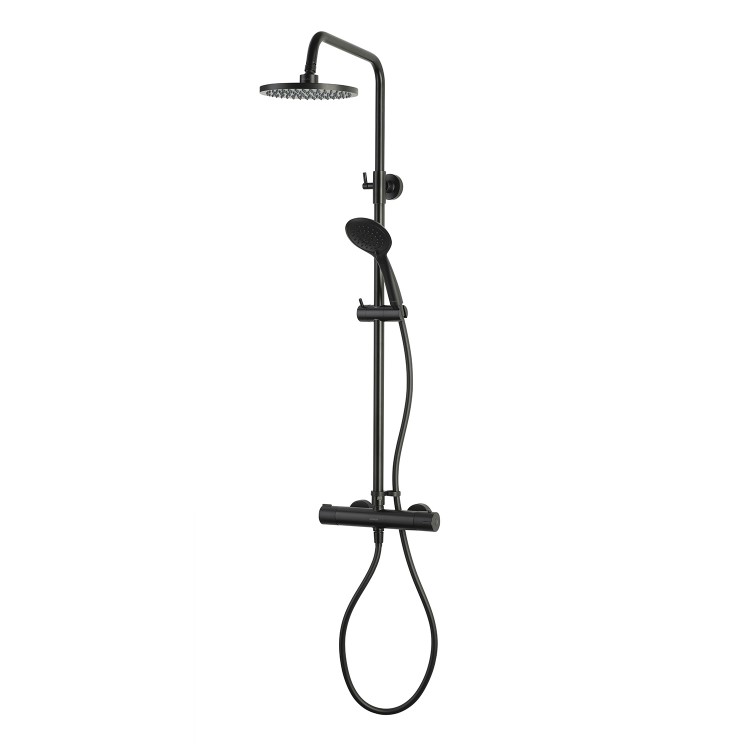 Aqualisa Midas Black Safe Touch Thermostatic Mixer Shower Set