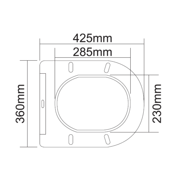 White Round Soft Close Toilet Seat with Quick Release - Roma