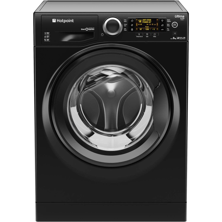 Hotpoint RPD9467JKK Ultima S-Line 9kg 1400rpm Freestanding Washing Machine-Black