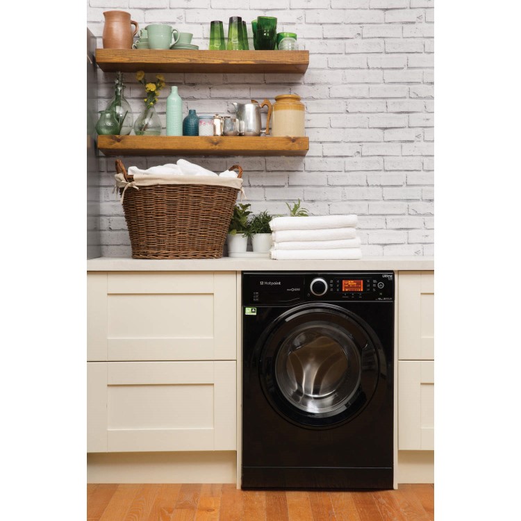 Hotpoint RPD9467JKK Ultima S-Line 9kg 1400rpm Freestanding Washing Machine-Black