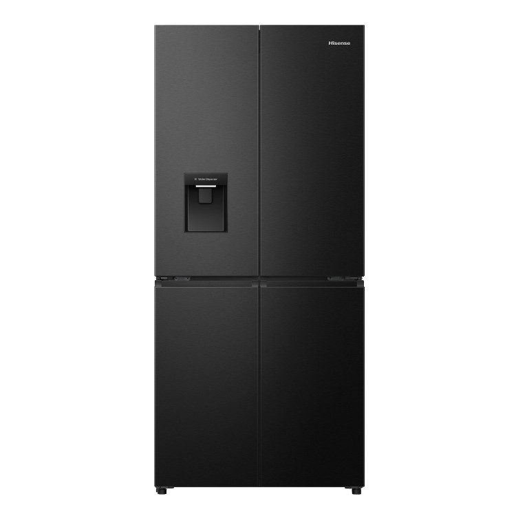 Hisense Pureflat Infinite 482 Litre Four Door American Fridge Freezer - Black