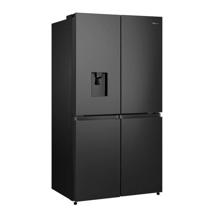 Hisense 609 Litre Four Door American Fridge Freezer - Black