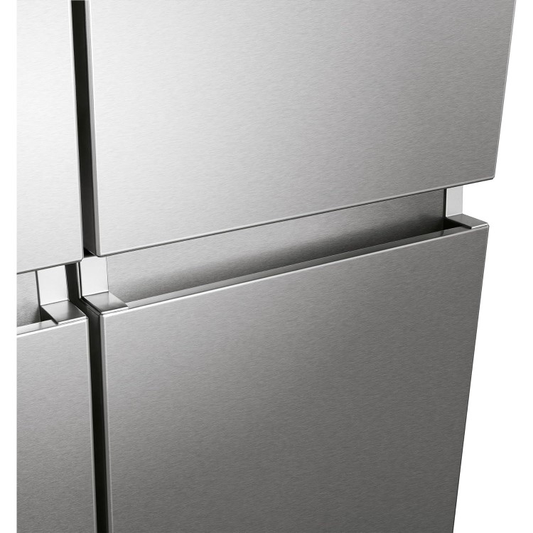 Hisense 606 Litre 4 Door American Fridge Freezer Non Plumbed Water Dispenser - Grey