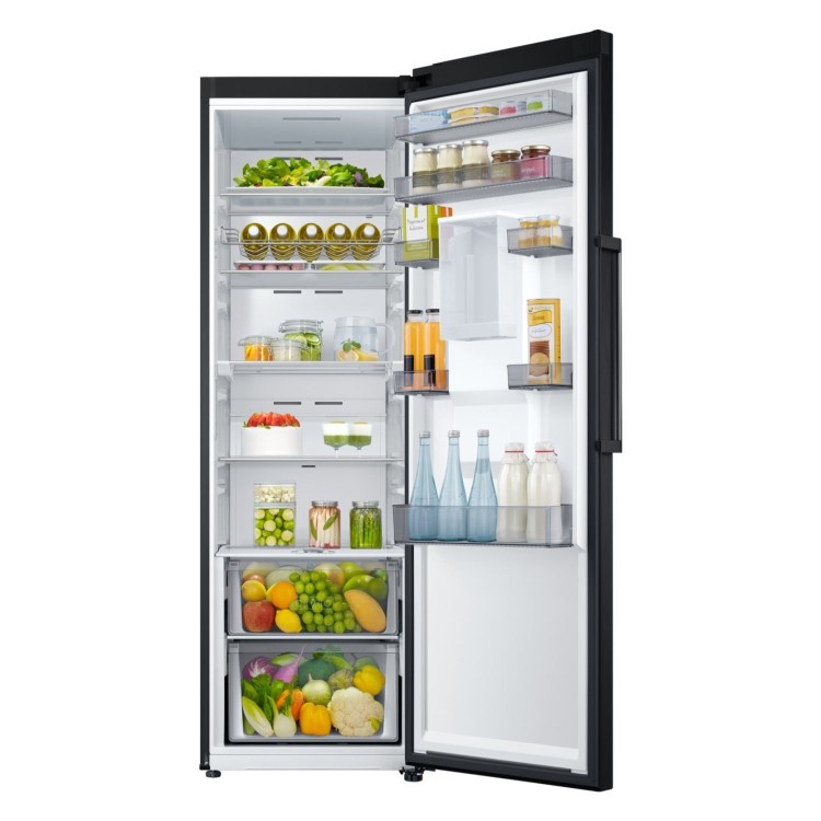 Samsung 382 Litre Tall One Door Fridge with Non-Plumbed Water Dispenser - Black