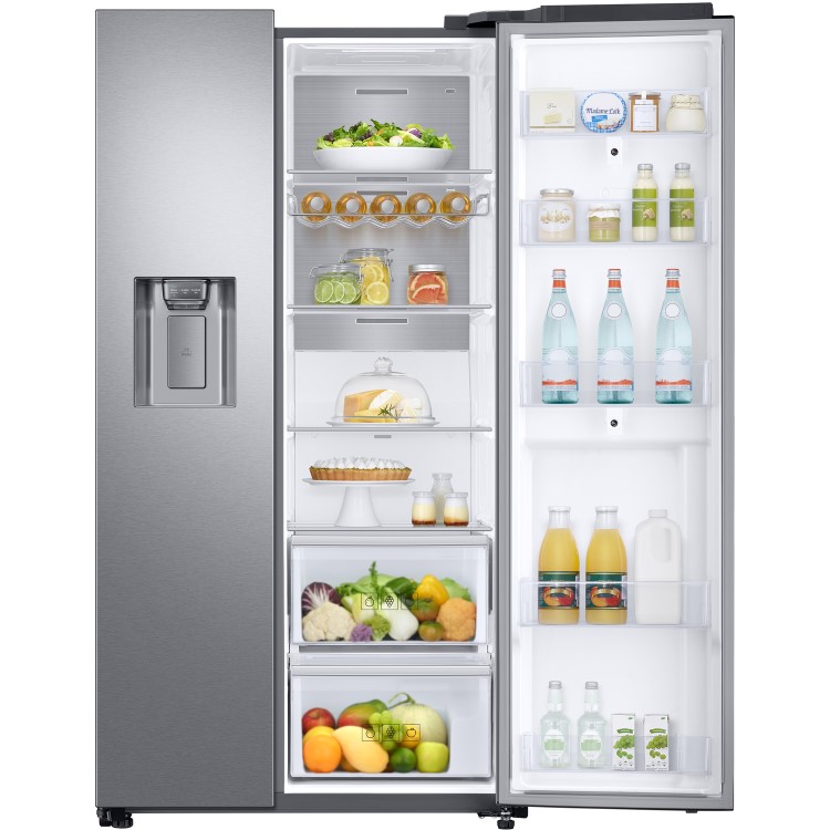 Samsung RS68N8941SL 613 Litre American Style Fridge Freezer Touchscreen 2 Door 91cm Wide - Silver