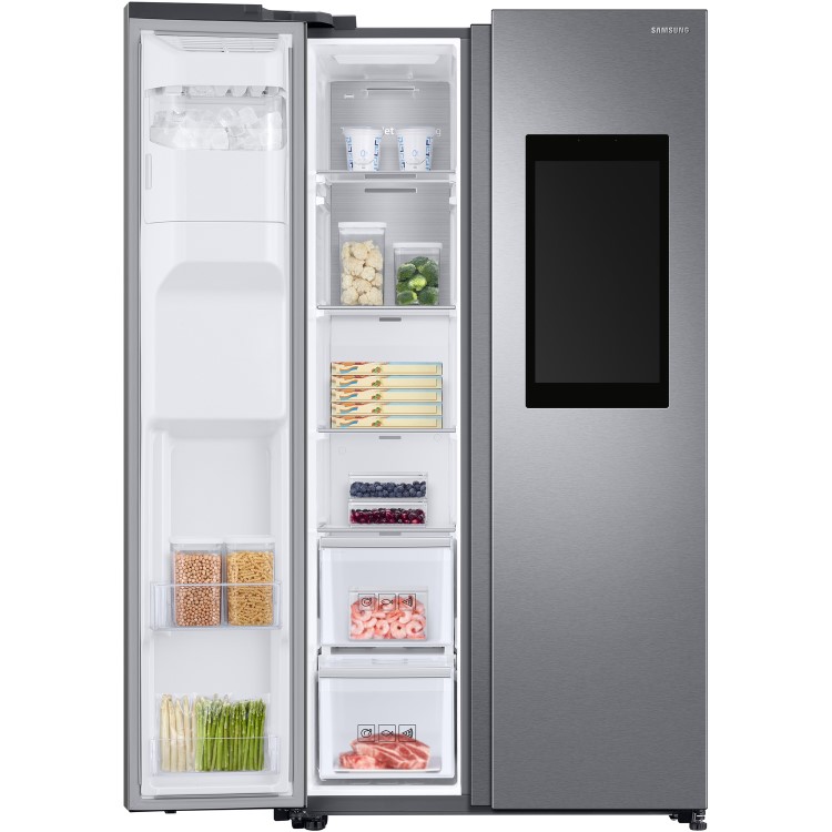 Samsung RS68N8941SL 613 Litre American Style Fridge Freezer Touchscreen 2 Door 91cm Wide - Silver