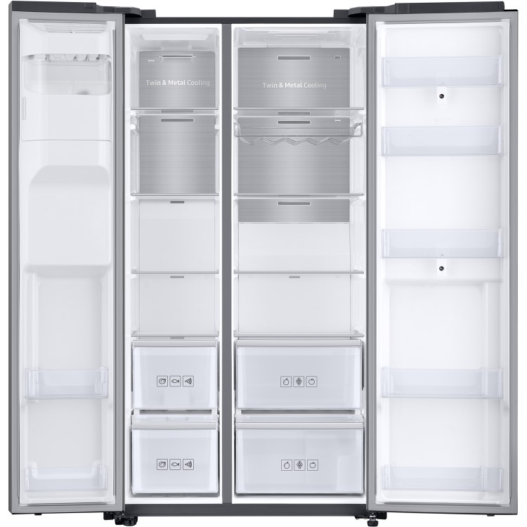 Samsung RS68N8941SL 613 Litre American Style Fridge Freezer Touchscreen 2 Door 91cm Wide - Silver