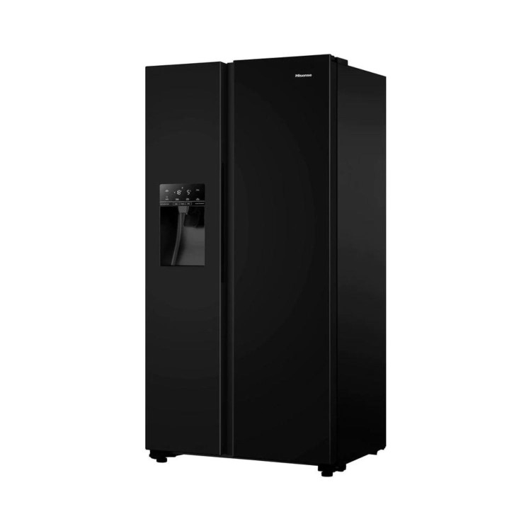 Hisense 562 Litre Side-By-Side American Fridge Freezer - Black