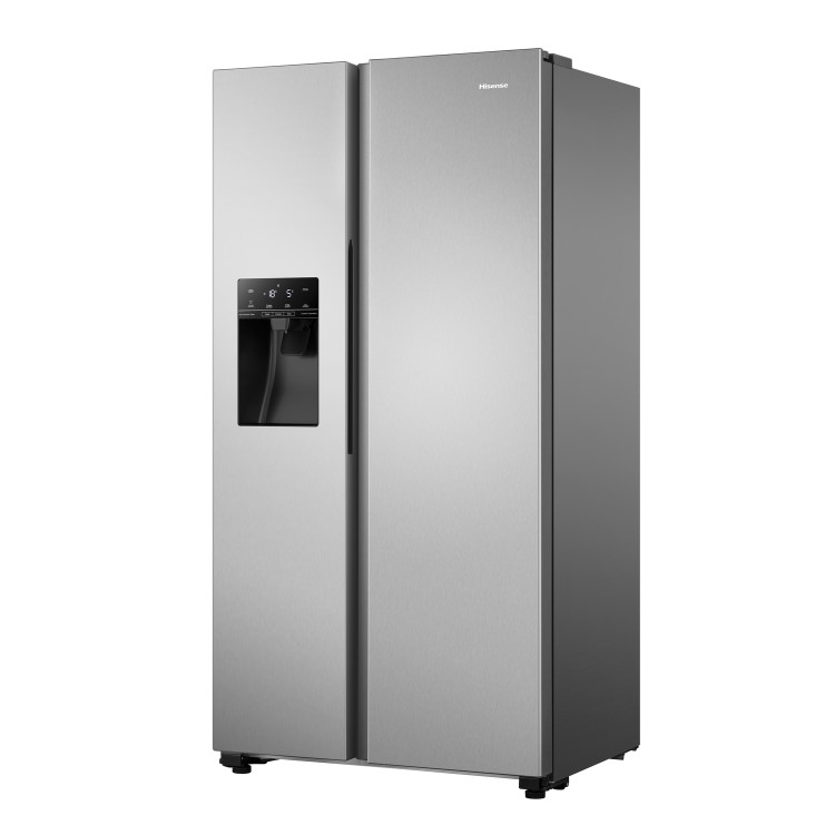 Hisense 562 Litre Freestanding American Fridge Freezer -  Stainless Steel