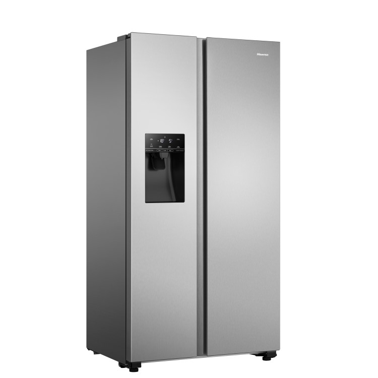 Hisense 562 Litre Freestanding American Fridge Freezer -  Stainless Steel