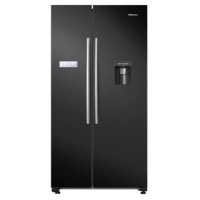 Hisense 578 Litre Side-By-Side American Fridge Freezer - Black