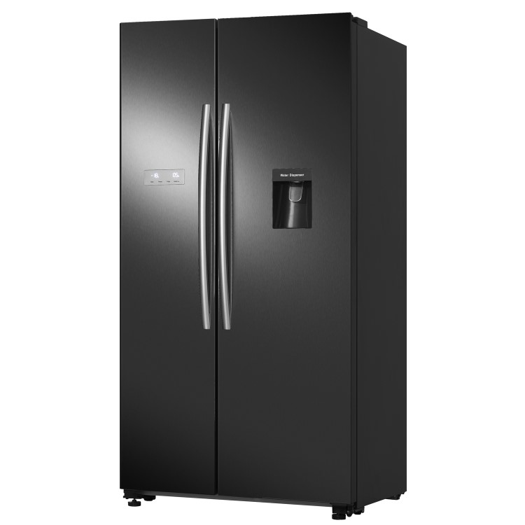 Hisense 578 Litre Side-By-Side American Fridge Freezer - Black