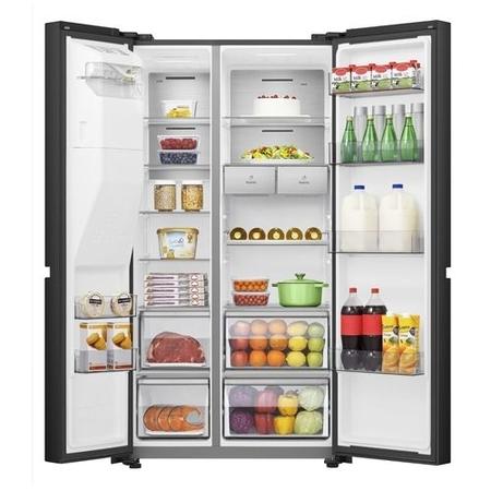 Hisense Pureflat Infinite 632 Litre Side-by-Side American Fridge Freezer - Black