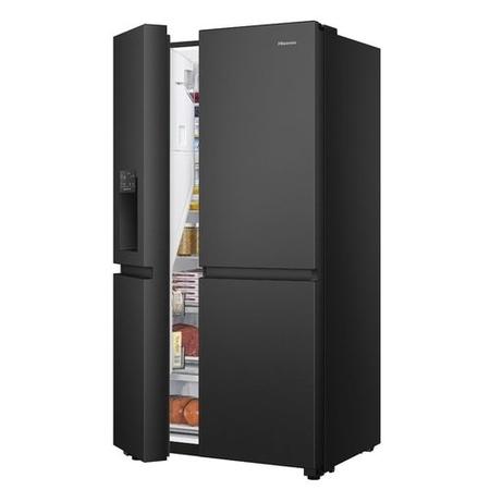 Hisense Pureflat Infinite 632 Litre Side-by-Side American Fridge Freezer - Black