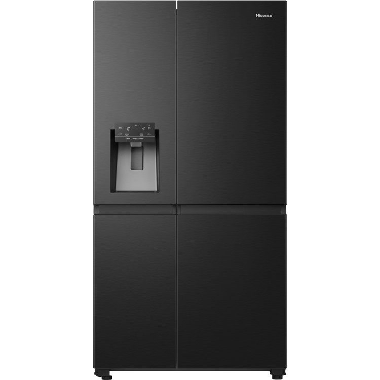 Hisense 632 Litre Side-by-Side American Fridge Freezer - Premium Black