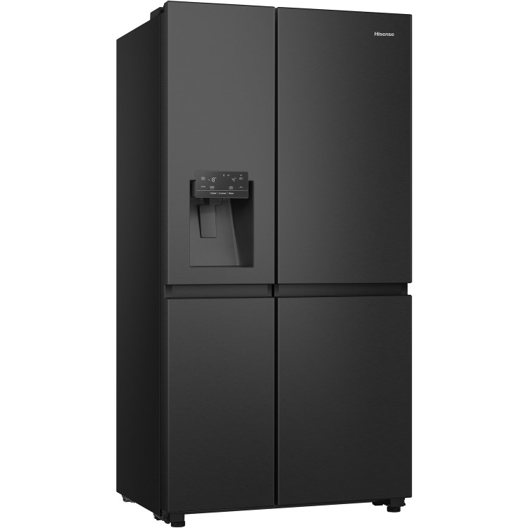 Hisense 632 Litre Side-by-Side American Fridge Freezer - Premium Black