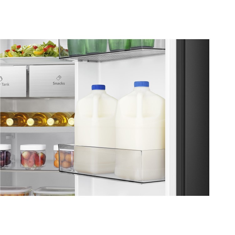 Hisense 632 Litre Side-by-Side American Fridge Freezer - Premium Black