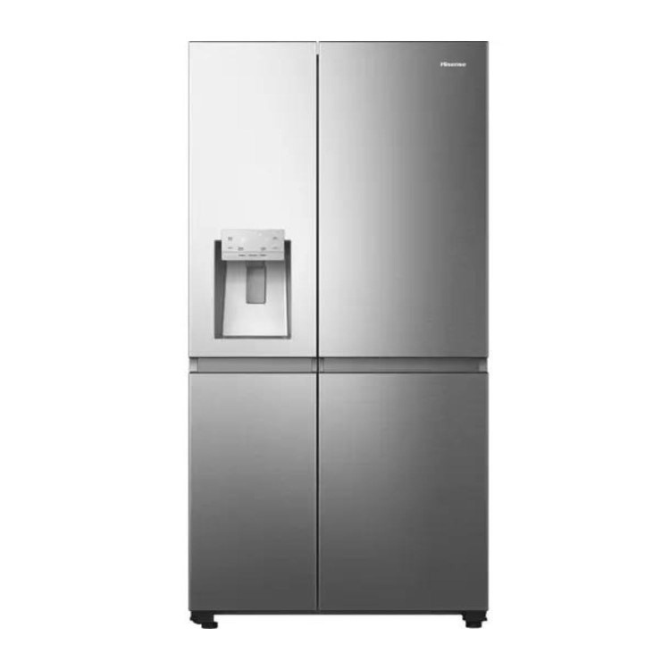 Hisense 632 Litre American Side-by-side Fridge Freezer - Stainless Steel