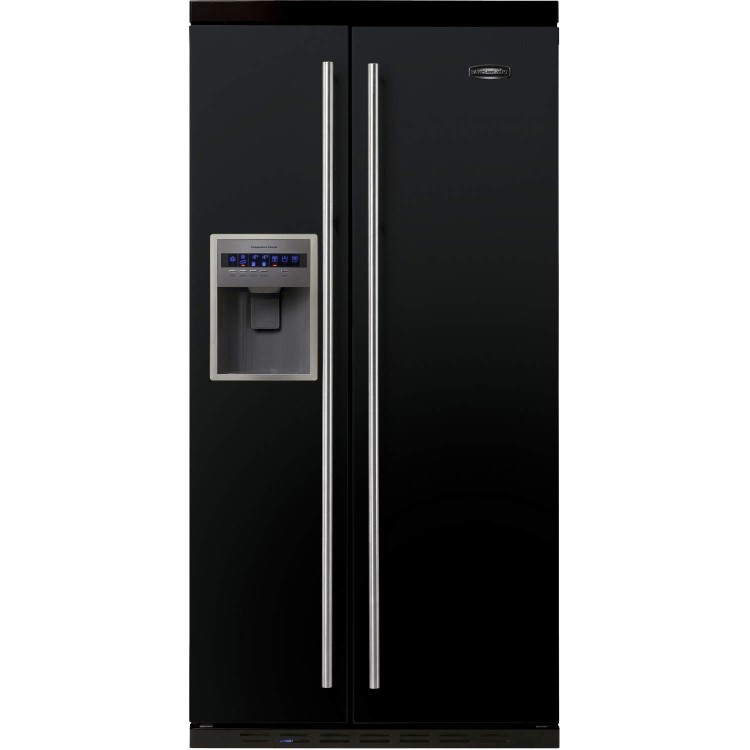 Rangemaster RSXS663GBC 44580 American Fridge Freezer - Black