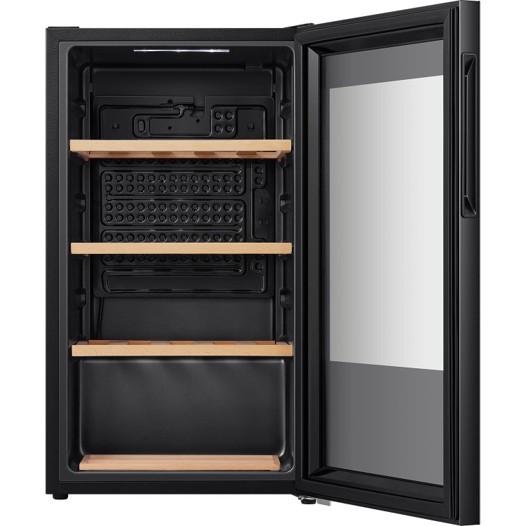 Hisense 30 Bottle Single Zone Wine Cooler - Black