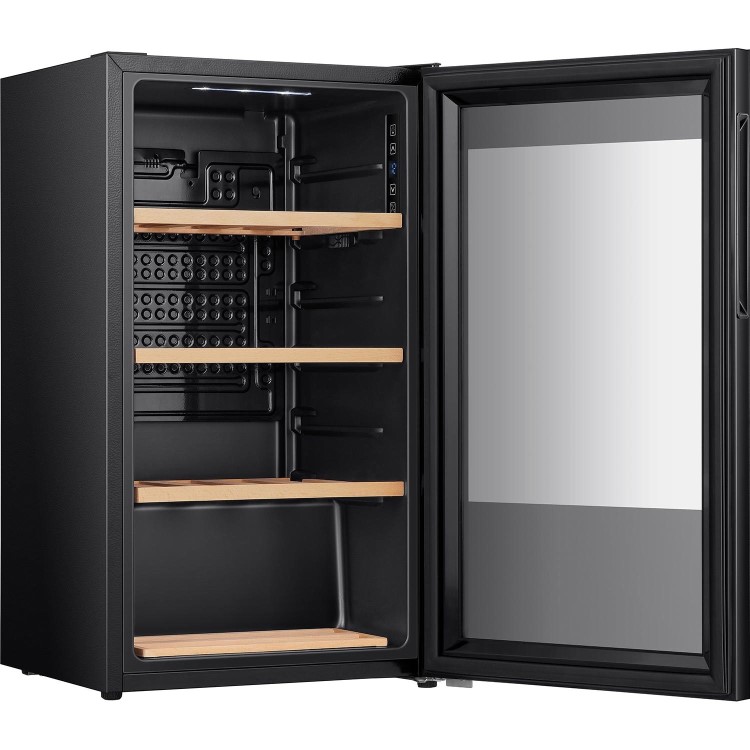 Hisense 30 Bottle Single Zone Wine Cooler - Black