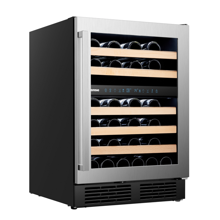 Hisense 46 Bottle Freestanding Wine Cooler - Black