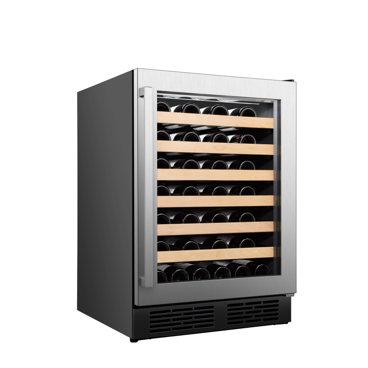 Hisense 54 Bottle Freestanding Wine Cooler - Silver