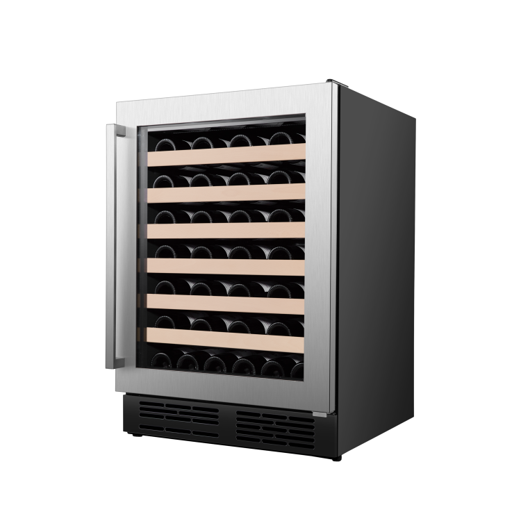 Hisense 54 Bottle Freestanding Wine Cooler - Silver