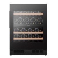 Hisense 46 Bottle Capacity Dual Zone Freestanding Wine Cooler - Black