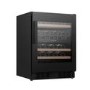 Hisense 46 Bottle Capacity Dual Zone Freestanding Wine Cooler - Black