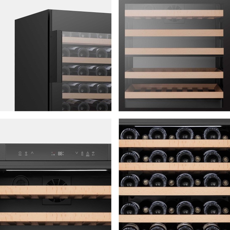 Hisense 46 Bottle Freestanding Wine Cooler - Black