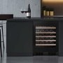 Hisense 46 Bottle Freestanding Wine Cooler - Black