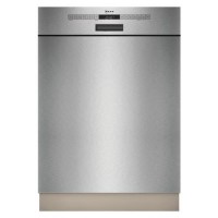 Neff N 50 Semi-Integrated Dishwasher - Smart Wi-Fi, D-Rated, Stainless steel control panel