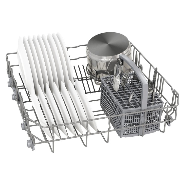 Neff N 50 Semi-Integrated Dishwasher - Smart Wi-Fi, D-Rated, Stainless steel control panel