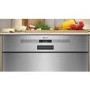 Neff N 50 Semi-Integrated Dishwasher - Smart Wi-Fi, D-Rated, Stainless steel control panel