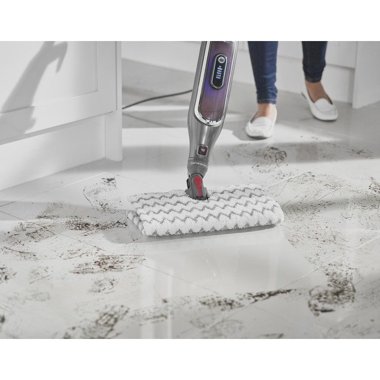 Shark Klik n' Flip Automatic Steam Mop - Grey & Bordeaux