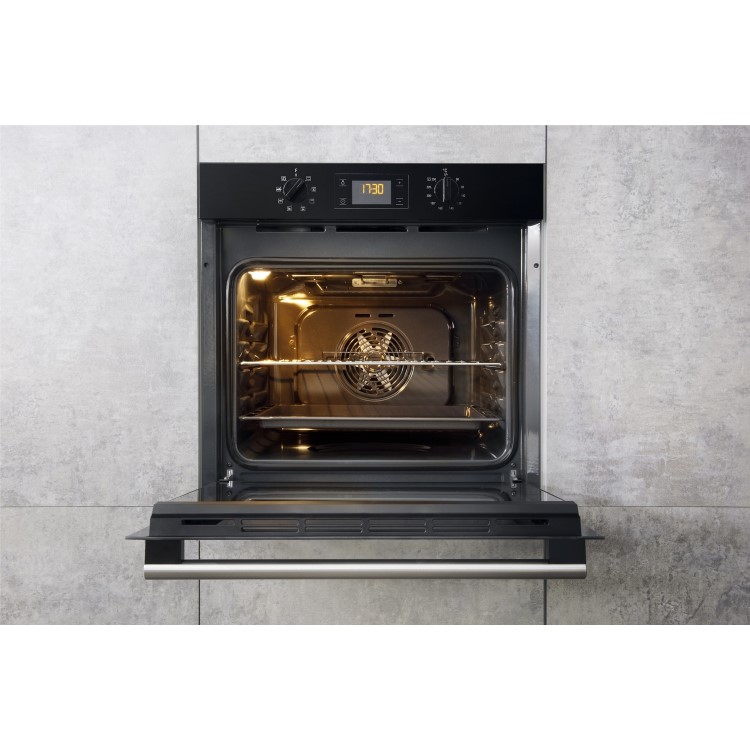 Hotpoint Electric Fan Assisted Single Oven - Black