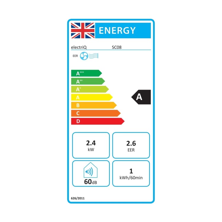 electriQ SupremeCool 8000 BTU Quiet Portable Air Conditioner