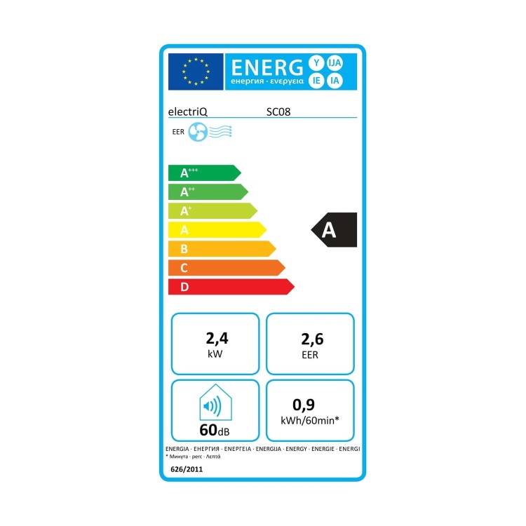 electriQ SupremeCool 8000 BTU Quiet Portable Air Conditioner