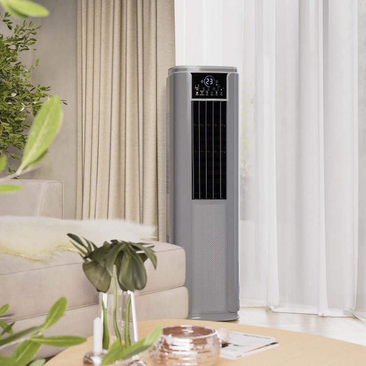 electriQ SupremeCool 10000 BTU Quiet Smart Portable Air Conditioner with Heat Pump