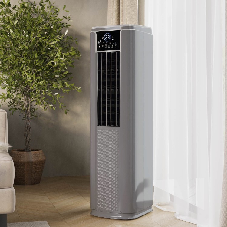 electriQ SupremeCool 10000 BTU Quiet Smart Portable Air Conditioner with Heat Pump