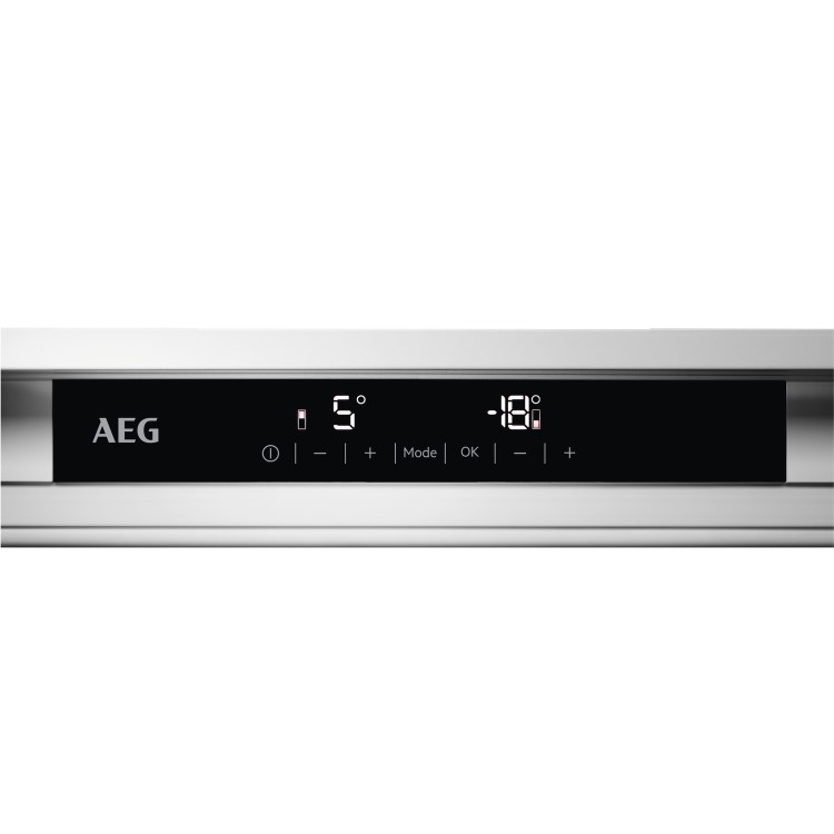 Refurbished AEG SCE818E7MF Integrated 247 Litre 70/30 Frost Free Fridge Freezer White