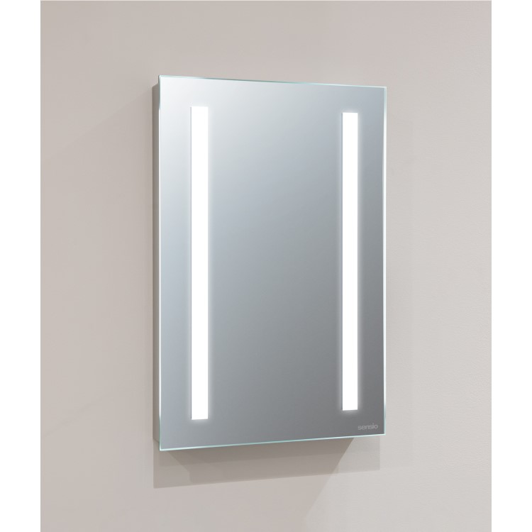 Sensio Lumino Evo+ Rectangular Bathroom Mirror with Battery Operated Lights - 300 x 450mm