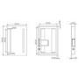 Sensio Lumino Evo+ Rectangular Bathroom Mirror with Battery Operated Lights - 300 x 450mm