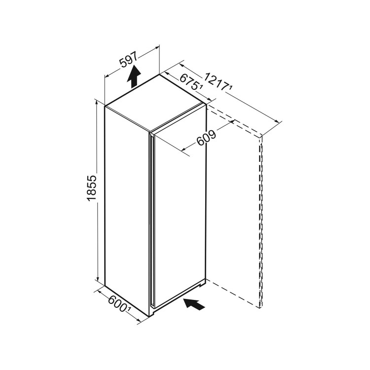 Liebherr 278 Litre Upright Freestanding Freezer  - Silver