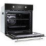 Montpellier SFOP94MFGG Multifunction Oven And Four Burner Gas-on-glass Hob Pack - Black