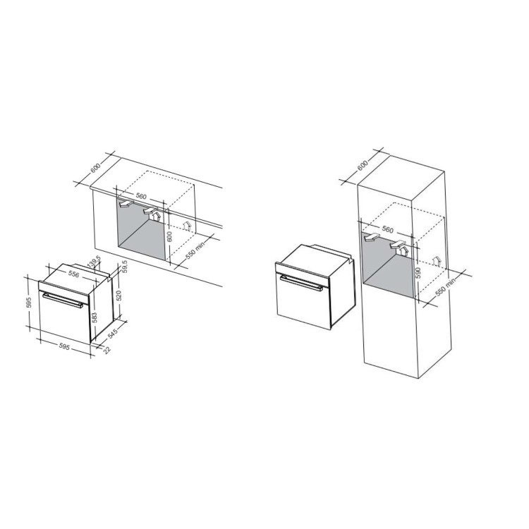 CDA Gas Single Oven - Stainless Steel