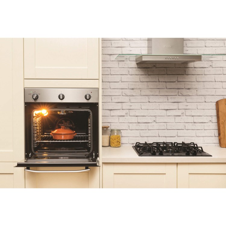 Hotpoint SHY23X Style Gas Built-in Single Oven - Stainless Steel