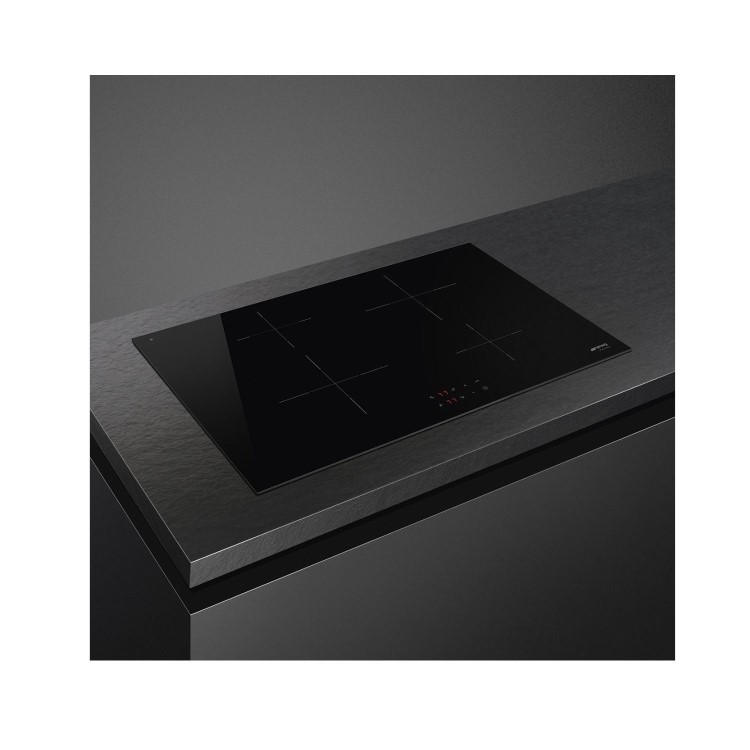 Refurbished Smeg SI2741D 75cm Induction Hob Black