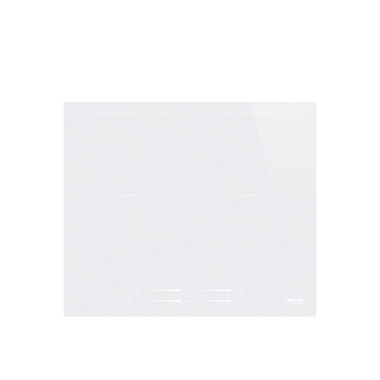 Smeg 60cm 4 Zone Induction Hob - White Glass